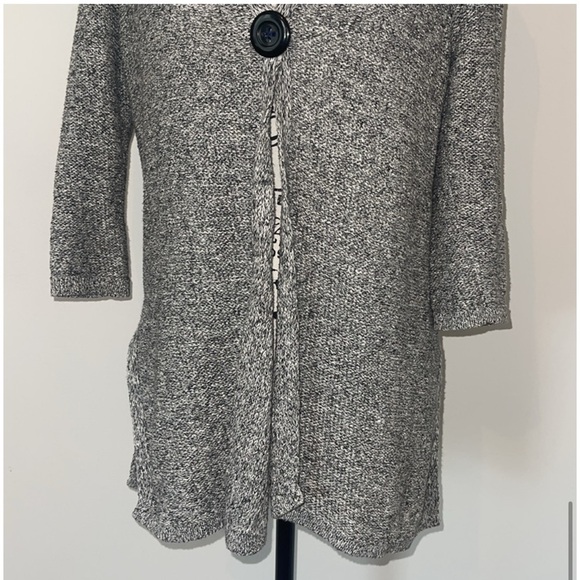 Eileen Fisher Petites Linen Blend Single Button Cardigan Sweater Sz Small - Picture 7 of 12